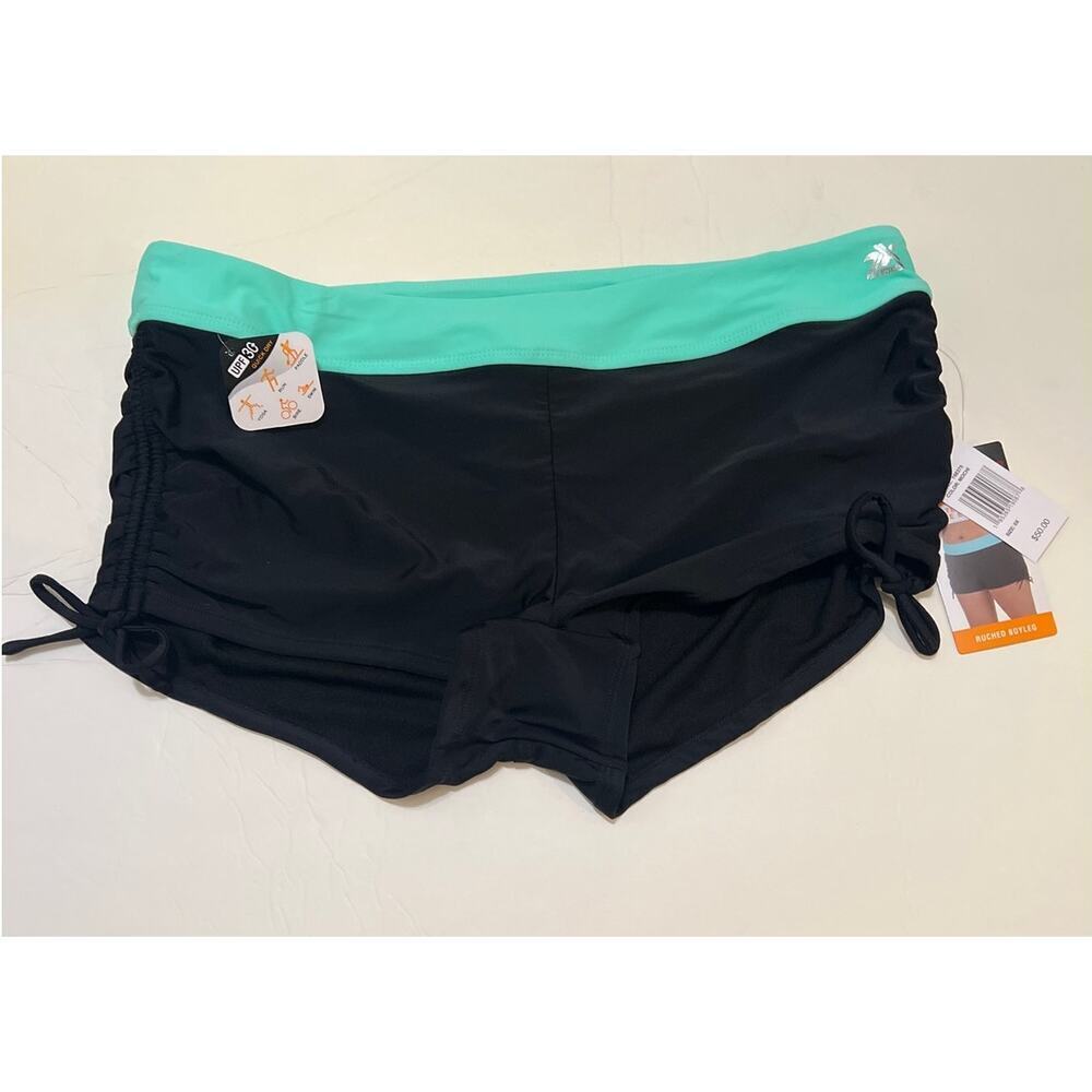 ZeroXposur Plus Ruched Boyshort Tankini Bikini Swimsuit Bottom Short NWT Size 0X